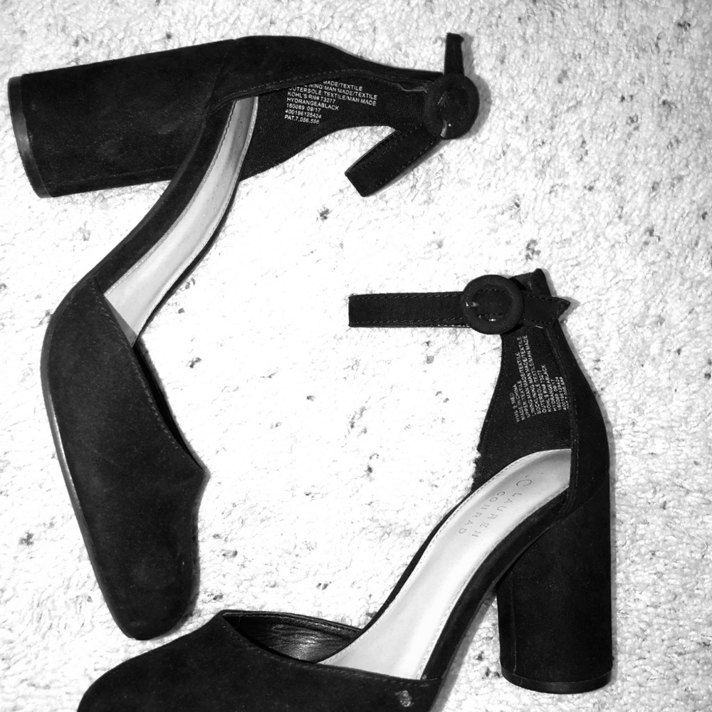 Lauren Conrad size 9 black heals - Picture 1 of 1